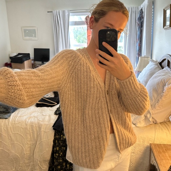 Sezane Basile Cardigan - XXS light beige - Picture 1 of 7